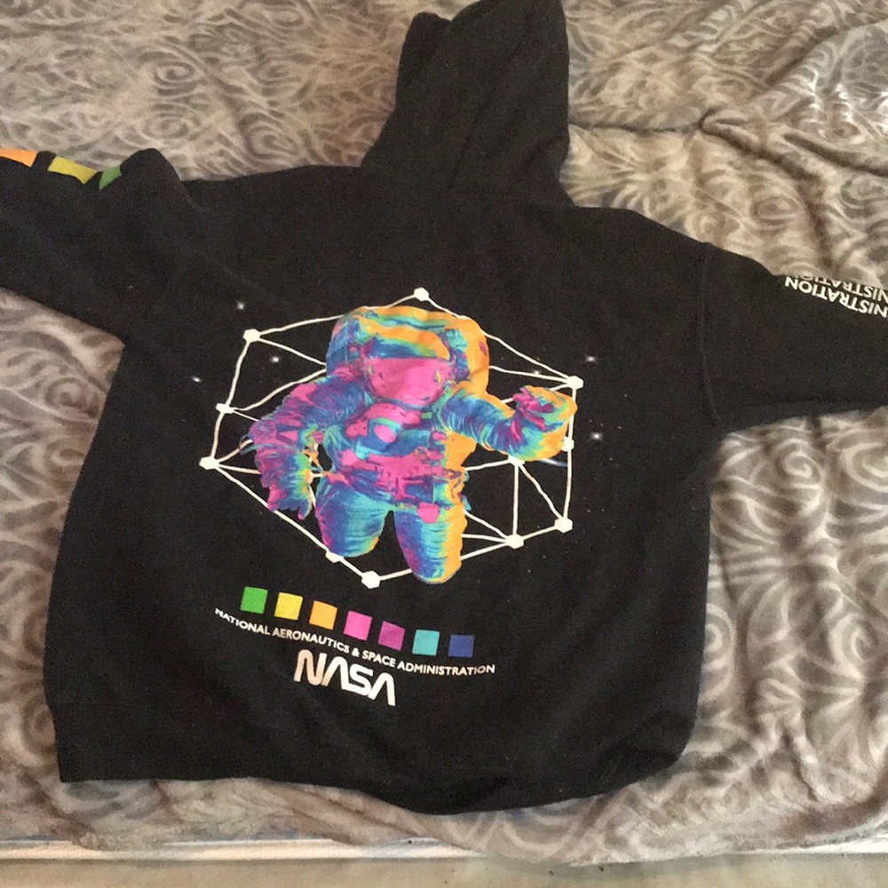 NASA multi colored hoodie